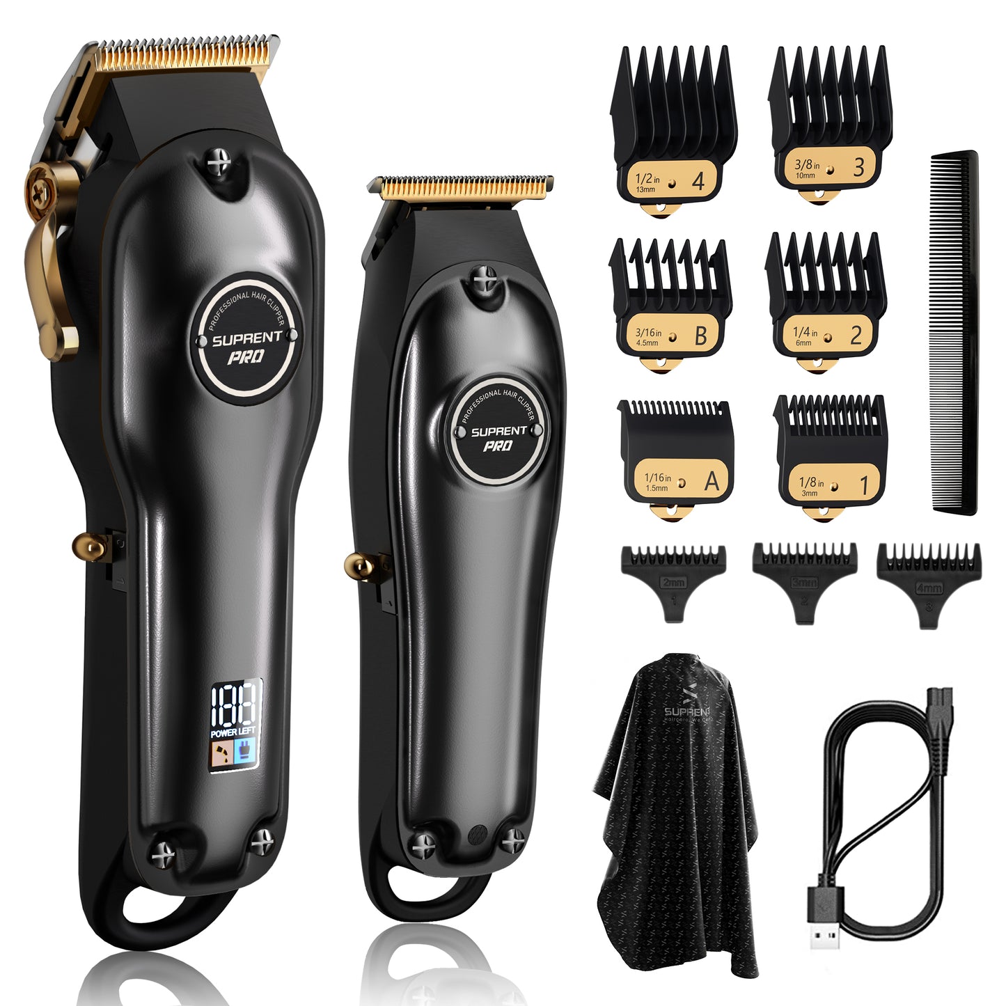 SUPRENT THE BLACK DEVIL Professional Hair Clippers HC596BX